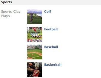 Facebook Sports Interests